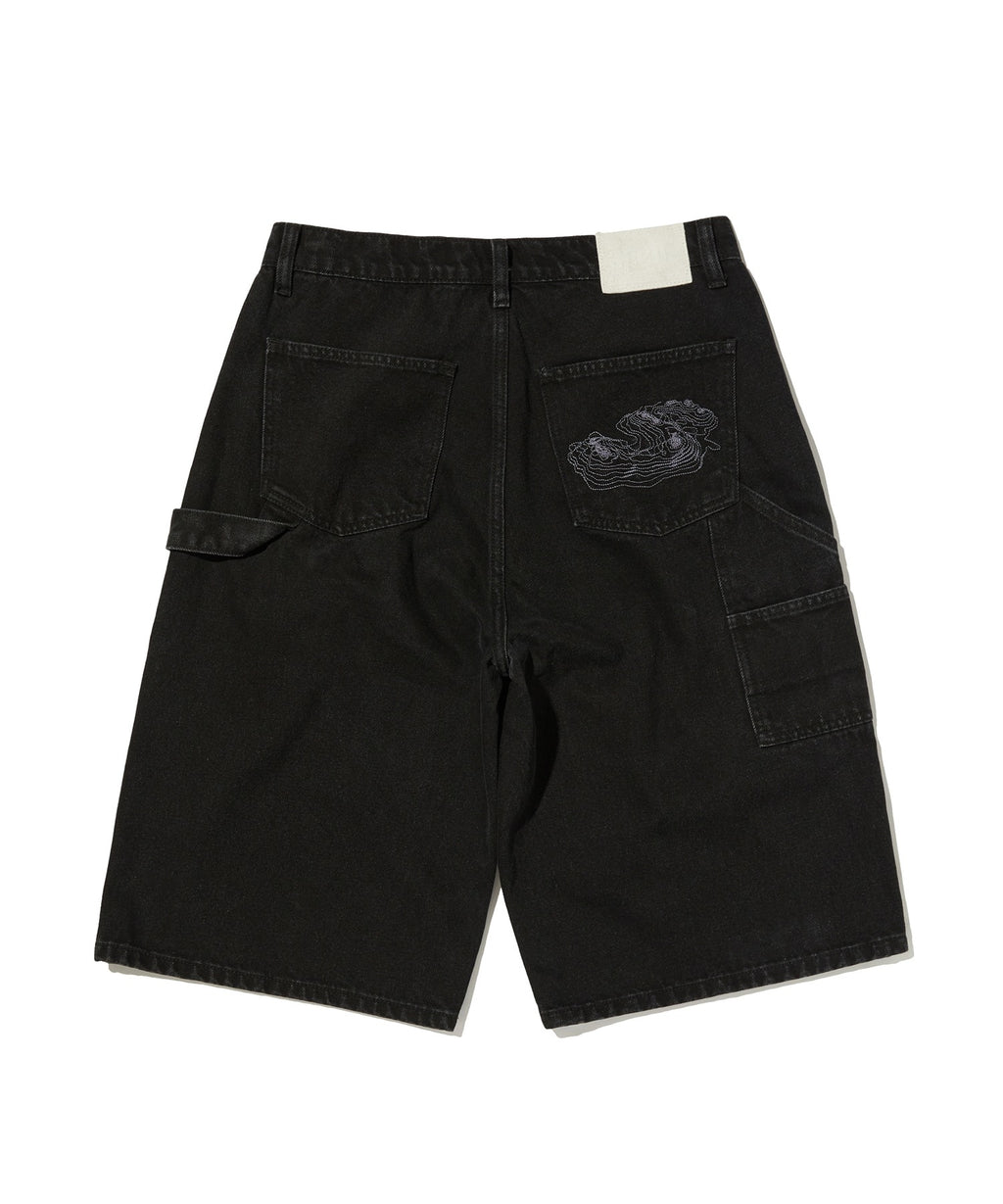 CONTOUR DOUBLE KNEE SHORTS [BLACK]