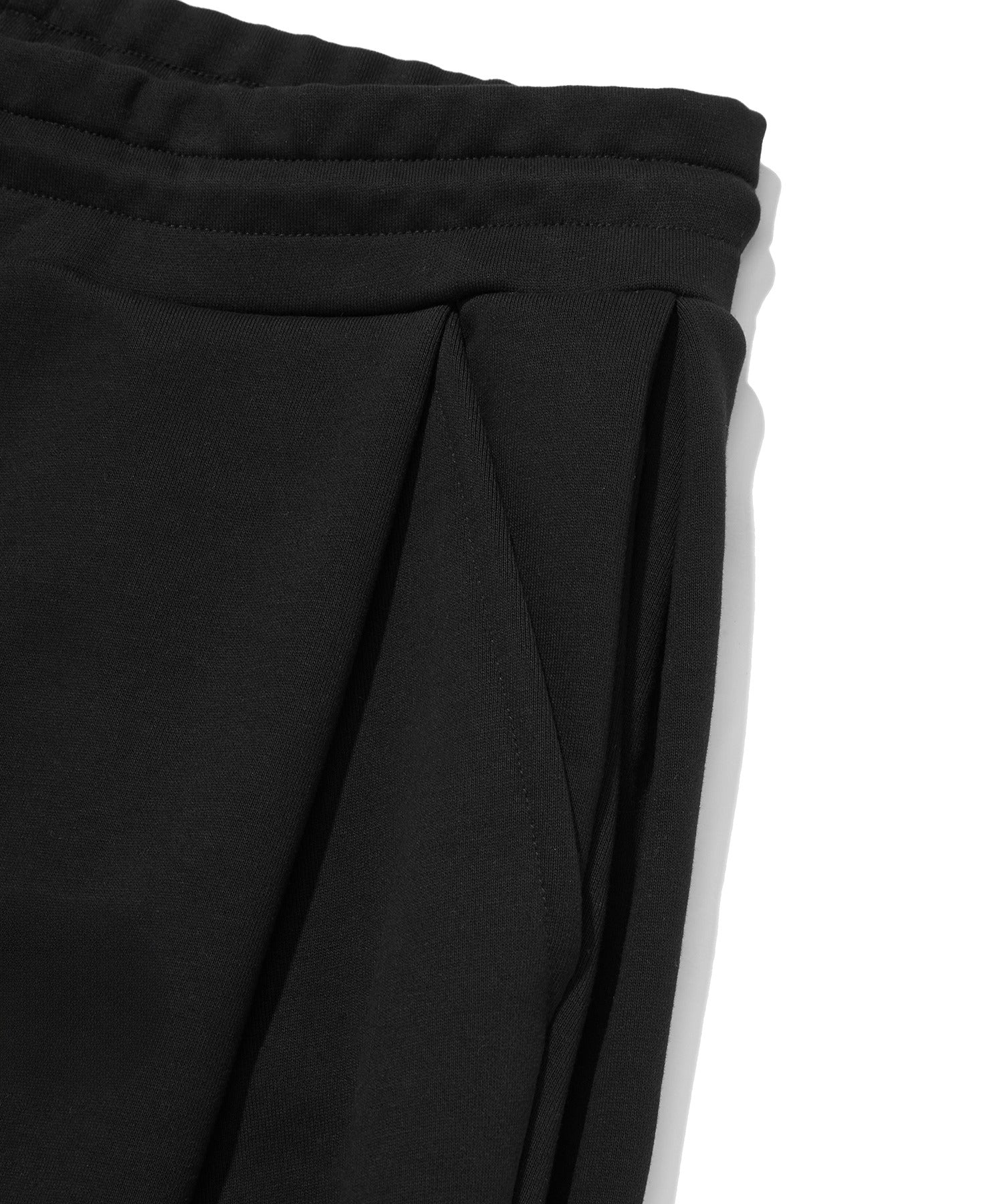 TWO TUCK LONG PANTS [BLACK]