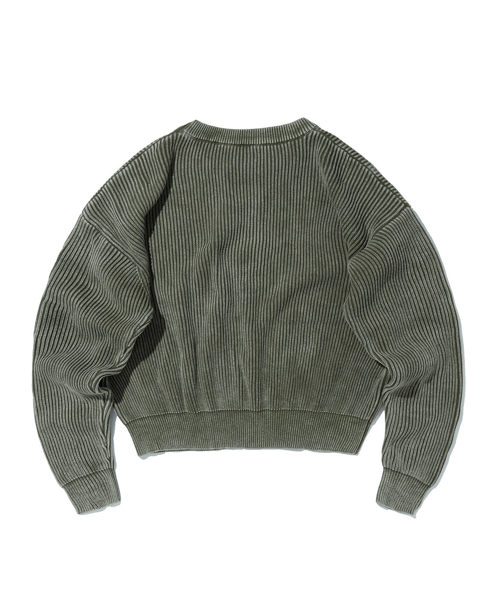 WASHED KNIT [KHAKI]