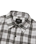 CROPPED CHECK SHIRT [WHITE]