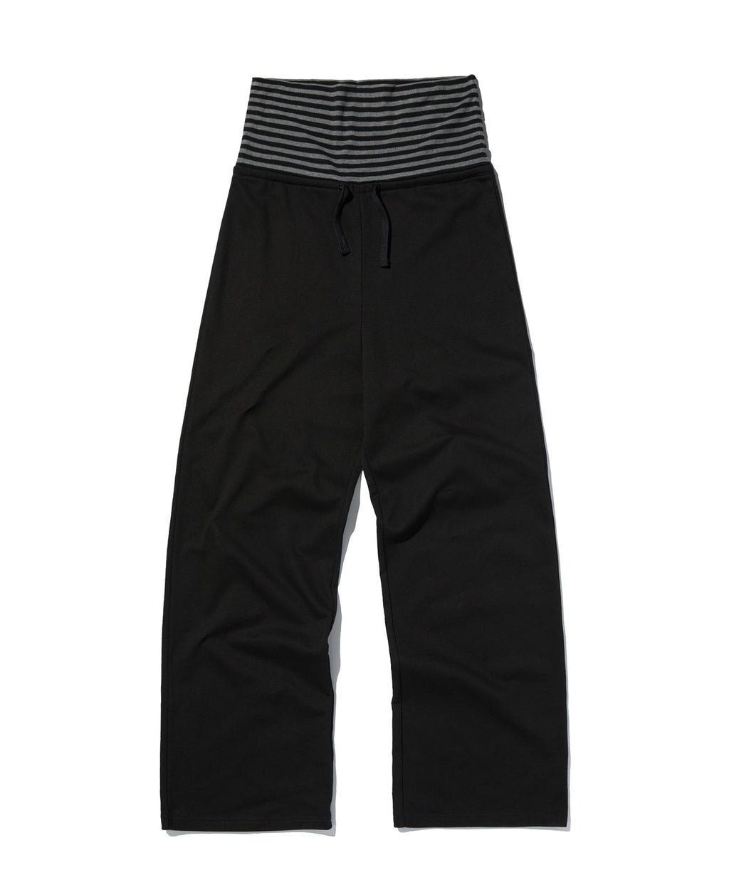 LAYERED LONG PANTS [BLACK]