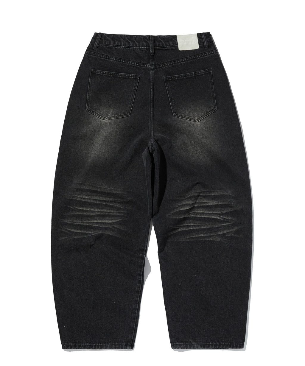 WRINKLE DENIM [BLACK]