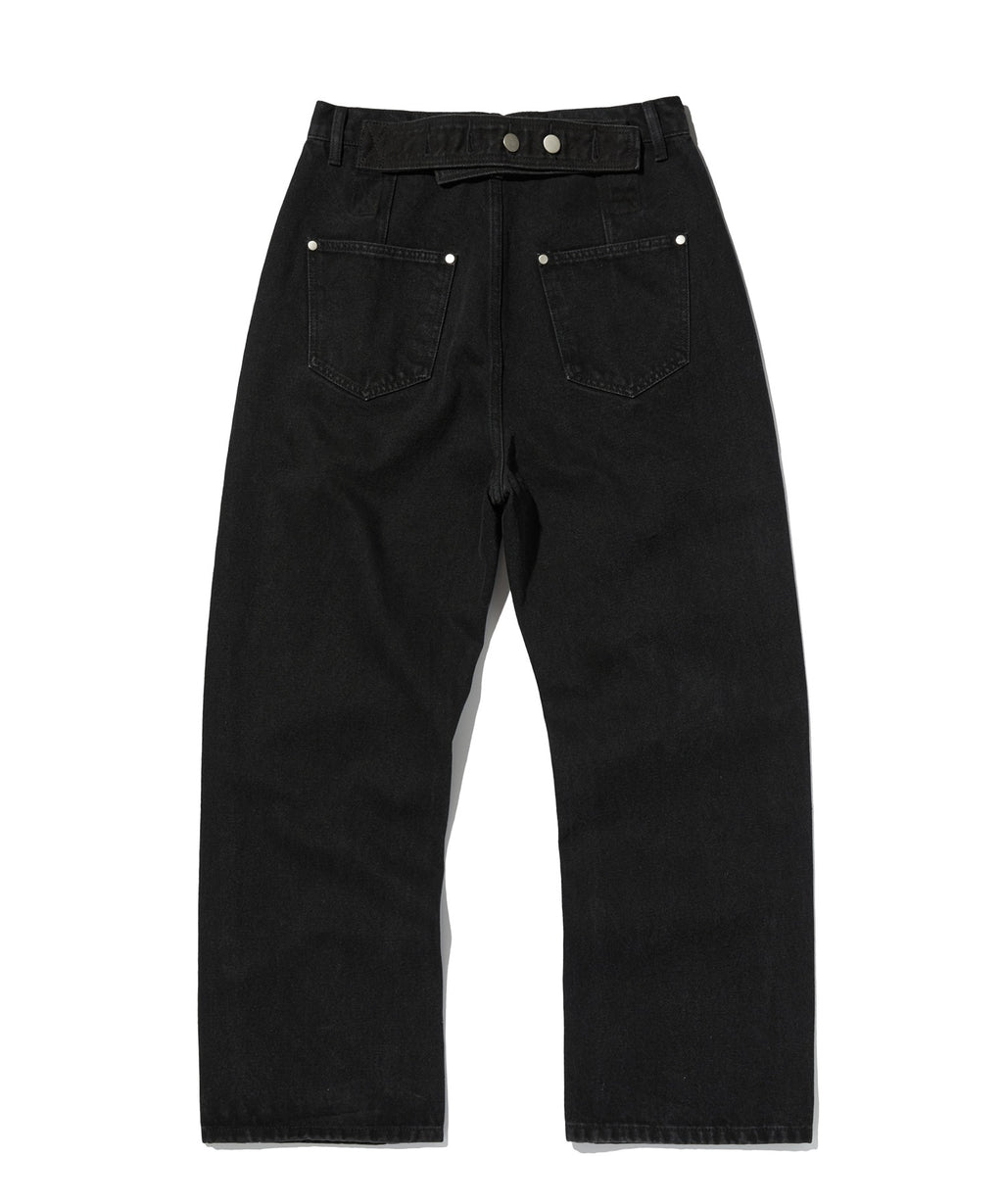 CINCH BACK DENIM [BLACK]