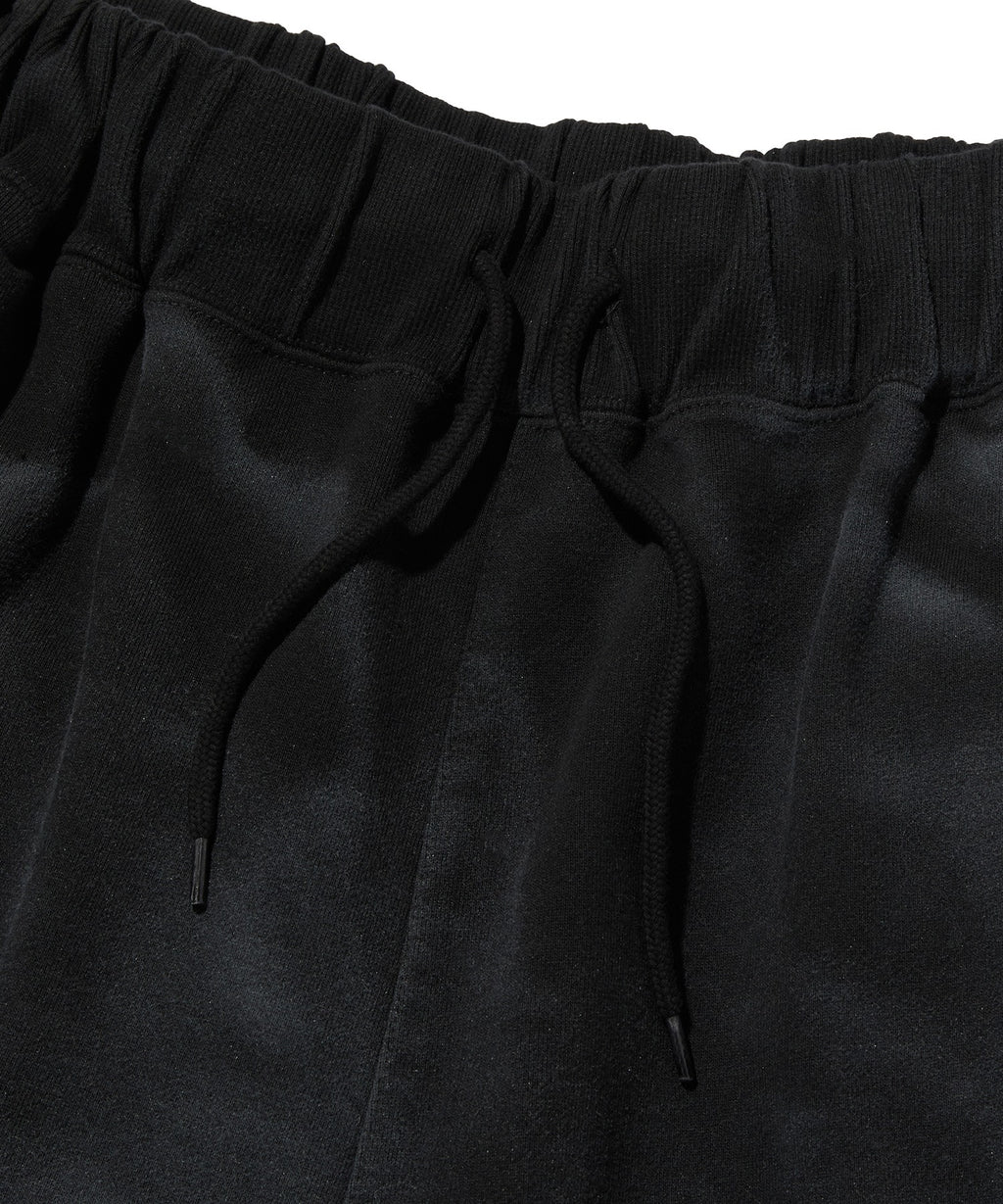 CUT EDGE SWEAT SHORTS [WASHING BLACK]