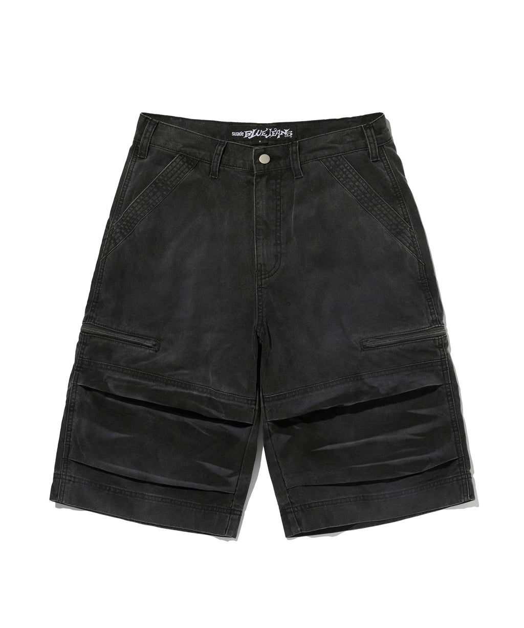 UTILITY CARGO SHORTS [BLACK]