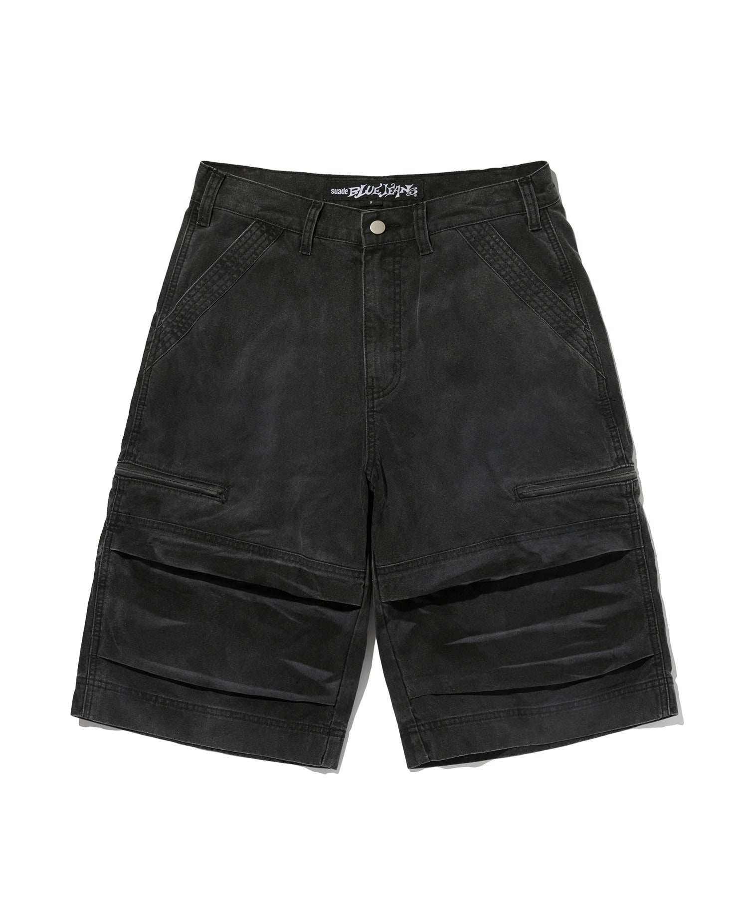 UTILITY CARGO SHORTS [BLACK]