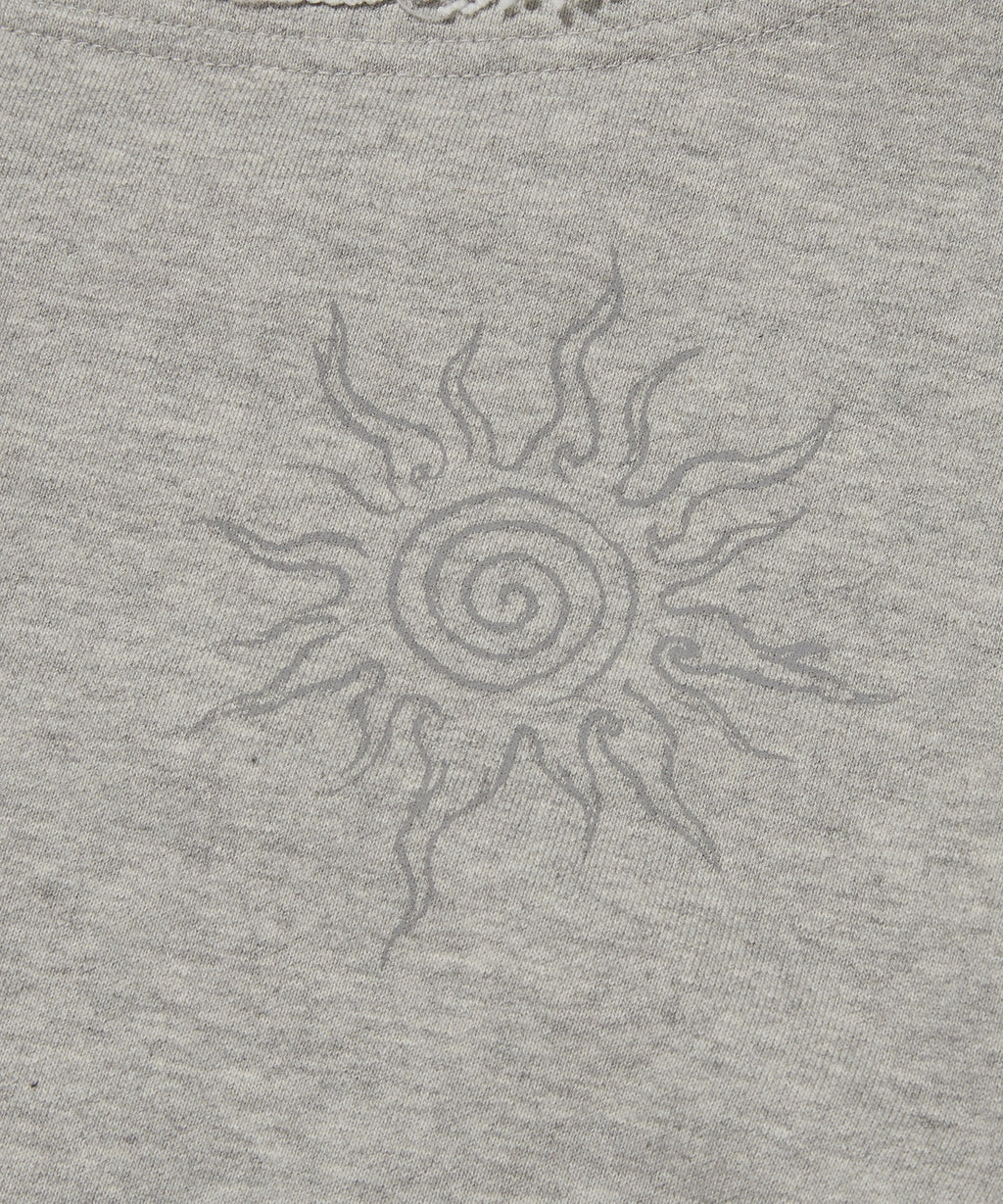 SUNNY ONE SHOULDER CREWNECK [GRAY]