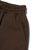 WIDE SWEAT SHORTS [BROWN]