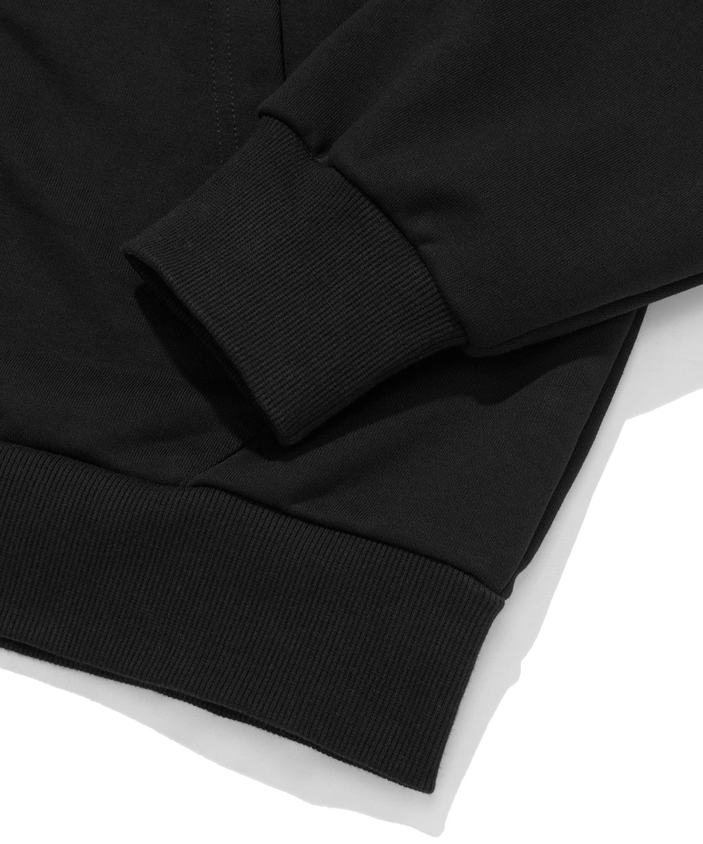 NORMAL HOOD ZIP UP [BLACK]
