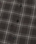 CROPPED CHECK SHIRT [GRAY]
