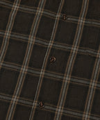 CROPPED CHECK SHIRT [BROWN]