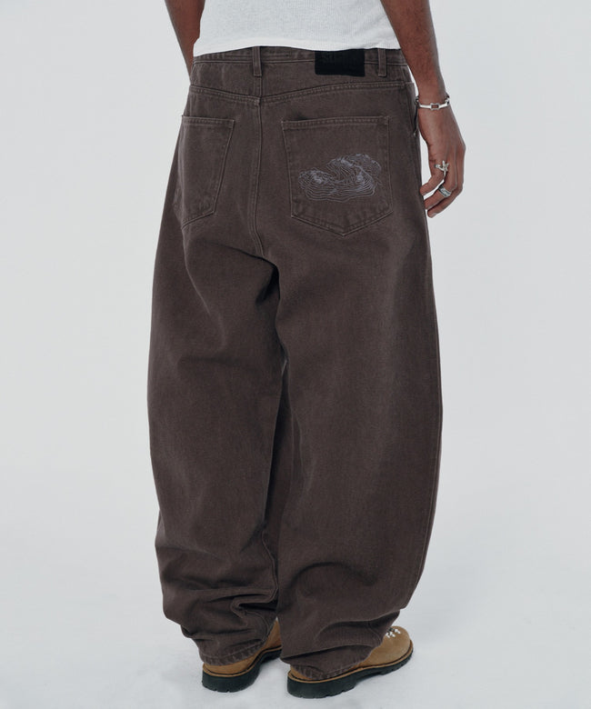 CONTOUR POCKET DENIM [BROWN] Hover Image