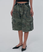 WIDE CARGO SHORTS [GREEN CAMO]