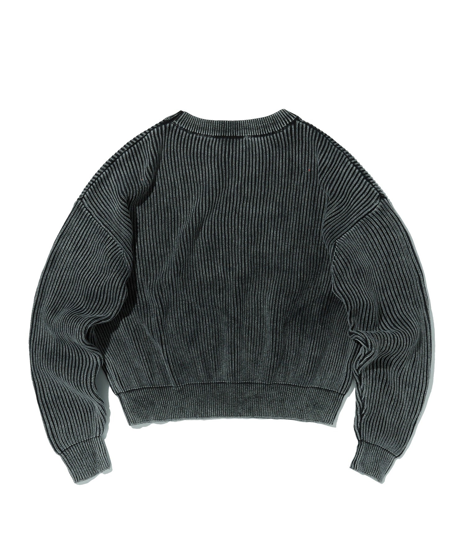 WASHED KNIT [BLACK]