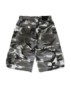 WIDE CARGO SHORTS [WHITE CAMO]