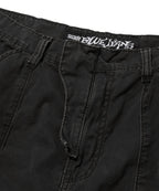 WIDE CARGO SHORTS [BLACK]