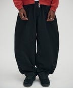 WIDE CHINO PANTS [BLACK]
