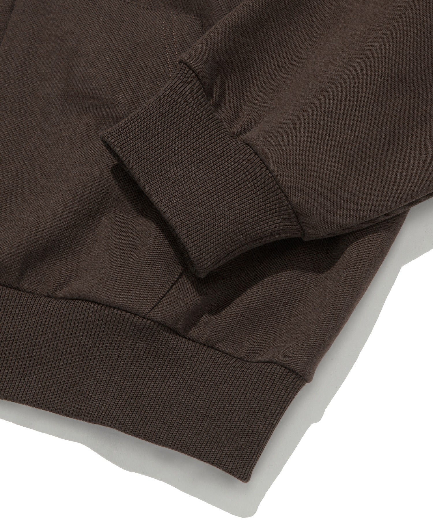 NORMAL HOOD ZIP UP [BROWN]