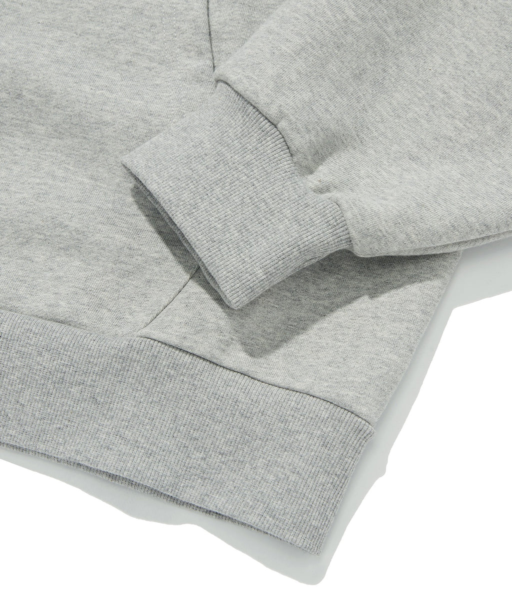 NORMAL HOOD ZIP UP [GRAY]