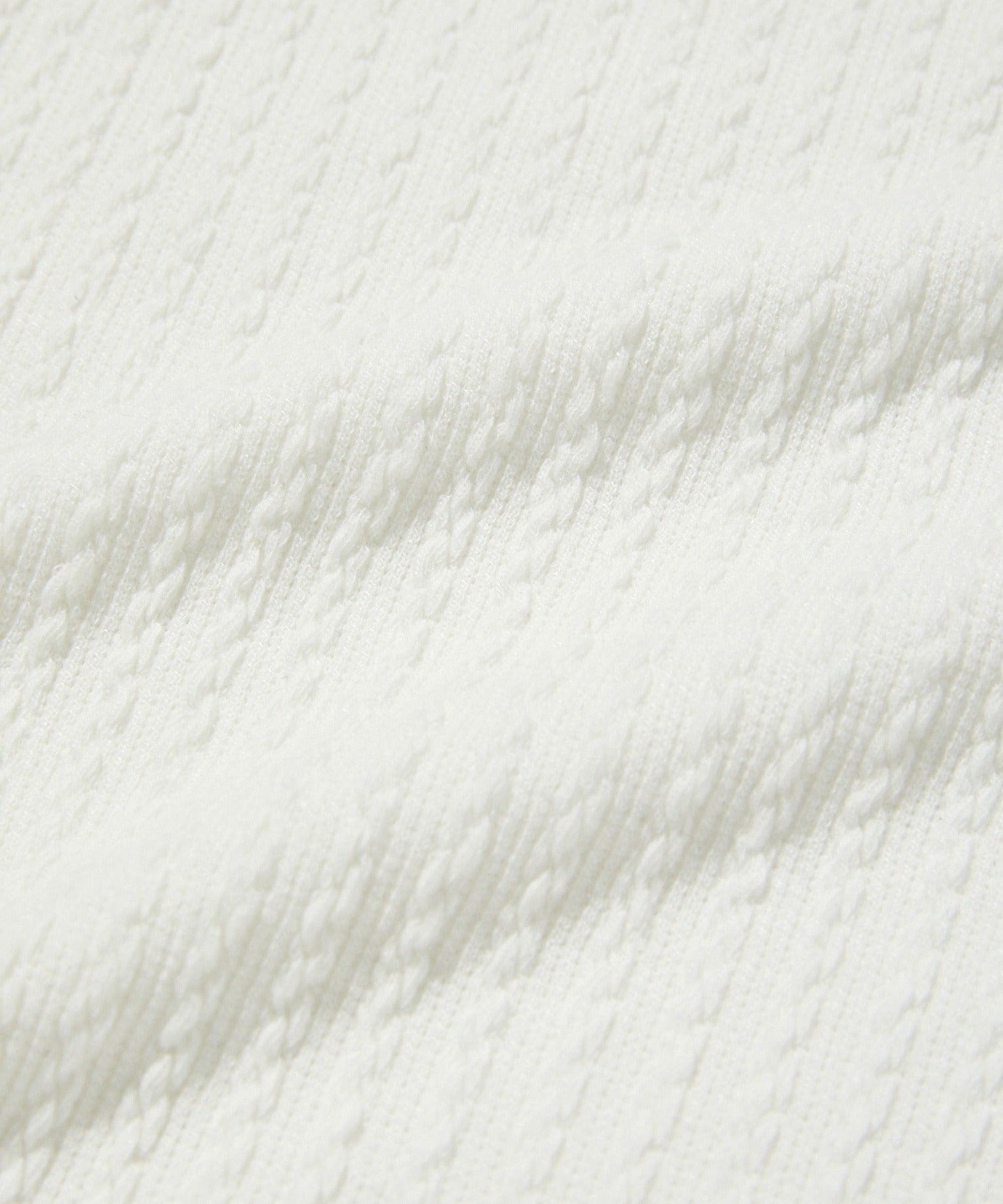 CABLE HENLEY NECK [WHITE]
