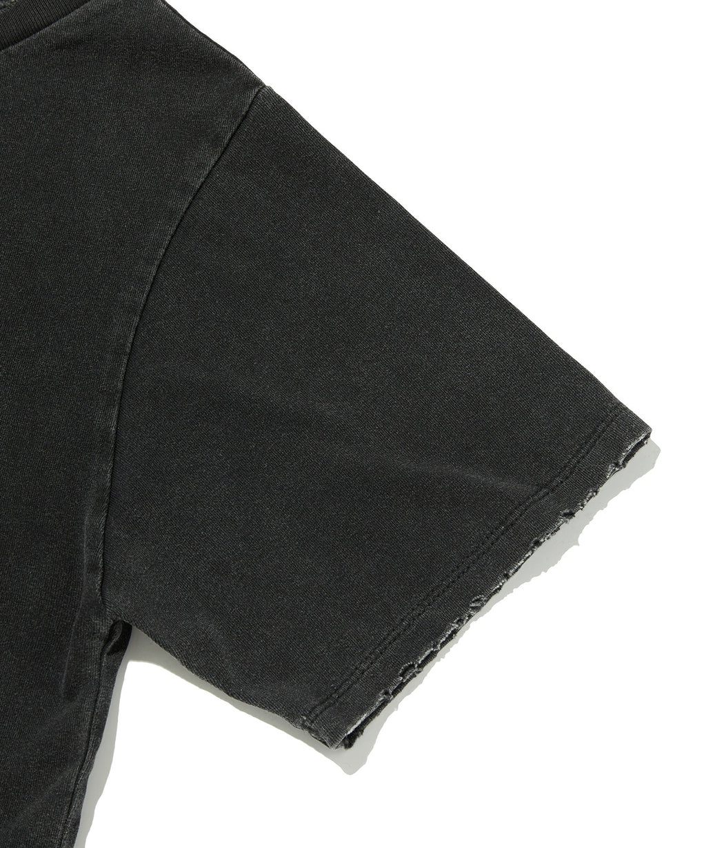 SUNNY ONE SHOULDER TEE [WASHING BLACK]
