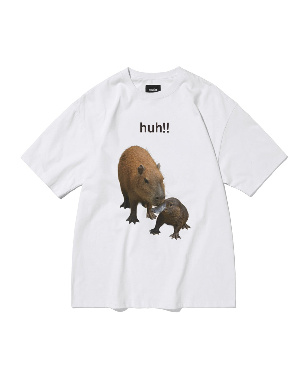HUH!! CAPYBARA TEE [WHITE]