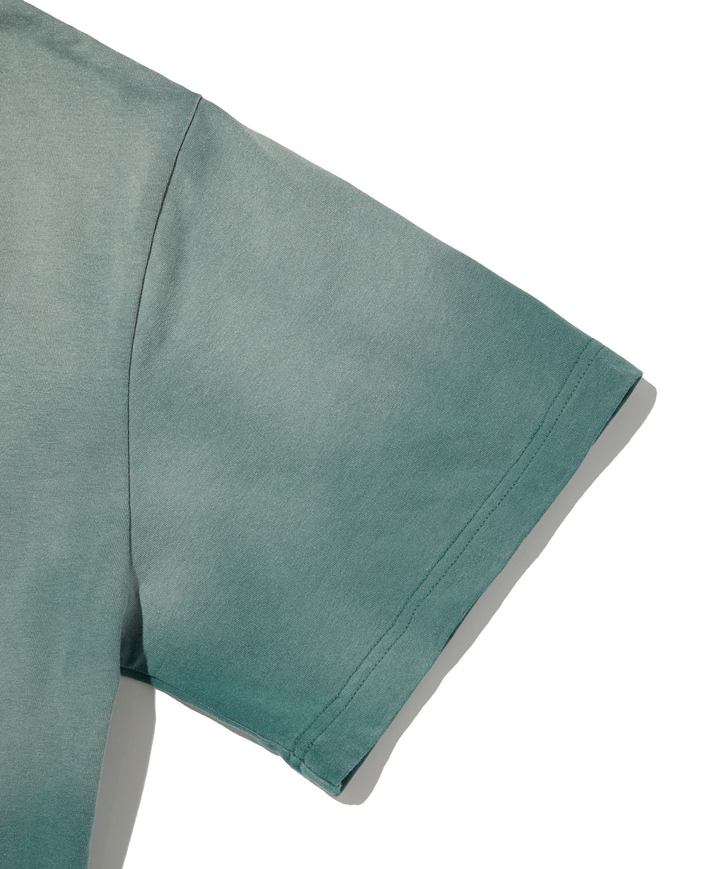 POCKET CROPPED TEE [WASHING GREEN]