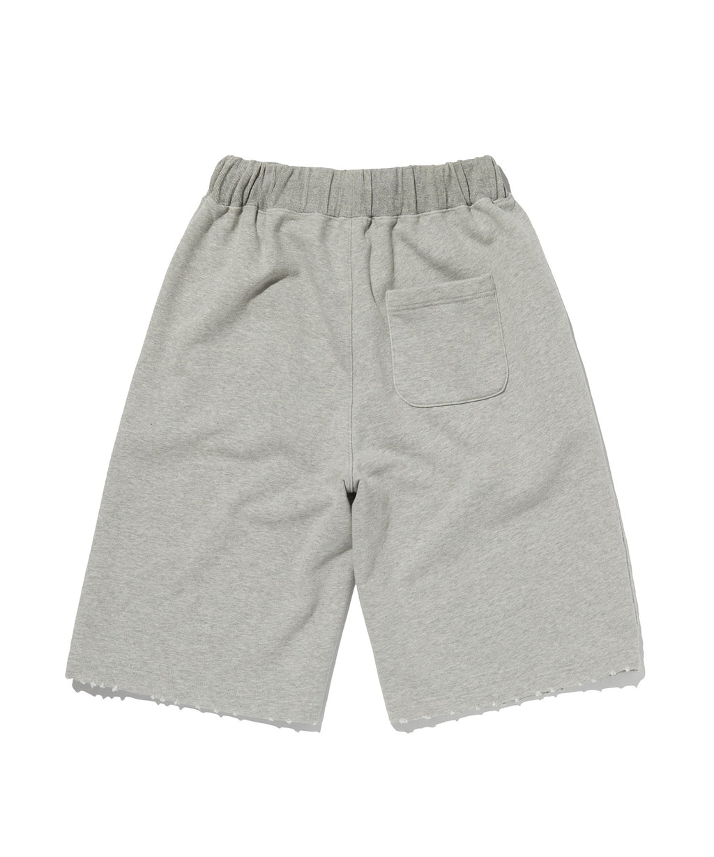 CUT EDGE SWEAT SHORTS [GRAY]