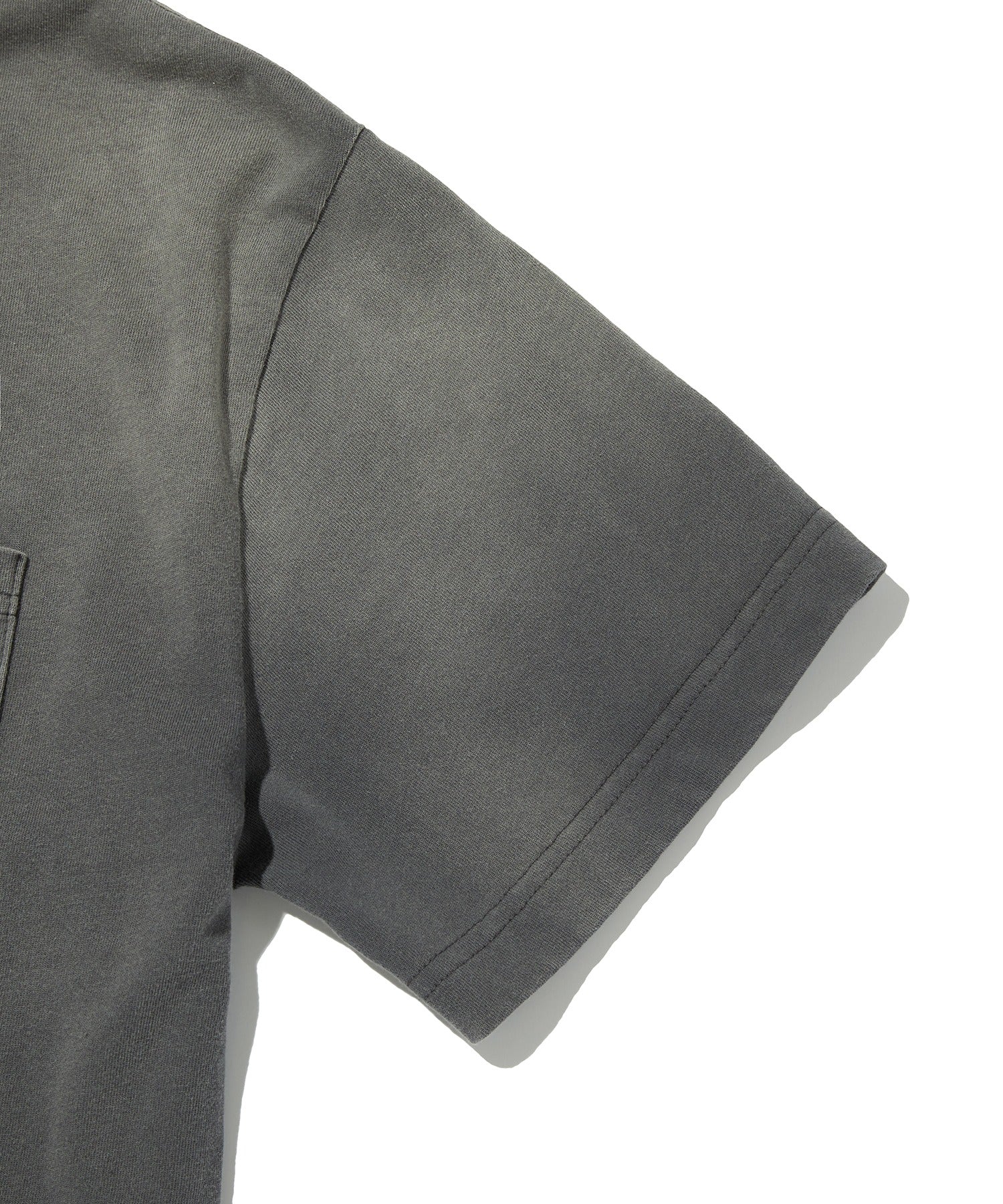 POCKET CROPPED TEE [WASHING GRAY]