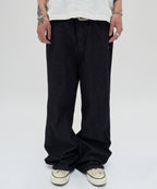 CURVED FLARE DENIM [RAW INDIGO]