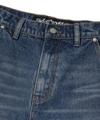 CURVED FLARE DENIM [BLUE]