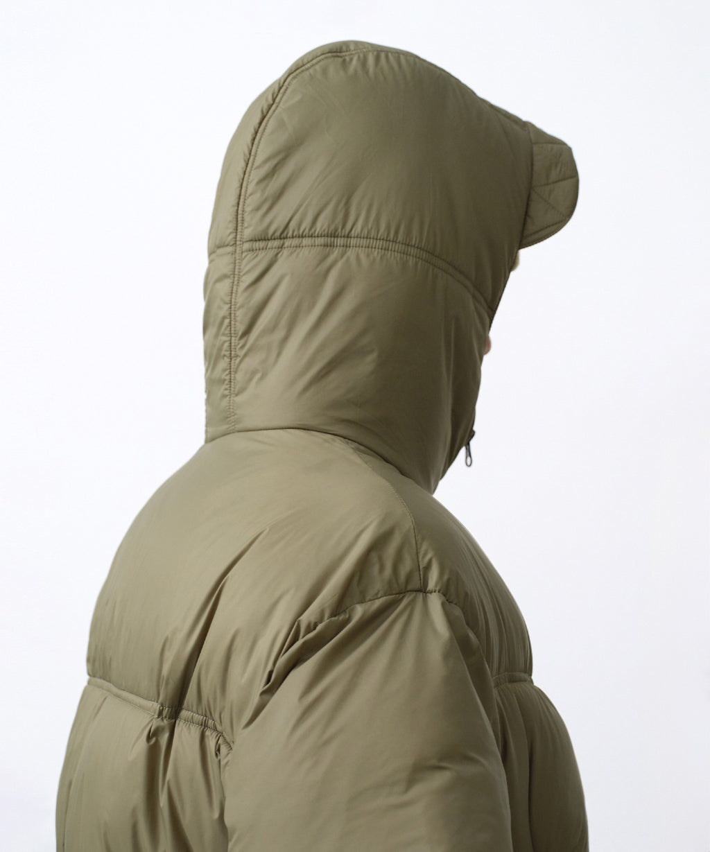 HOODED PUFFER JACKET [KHAKI]