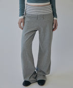 LAYERED LONG PANTS [GRAY]