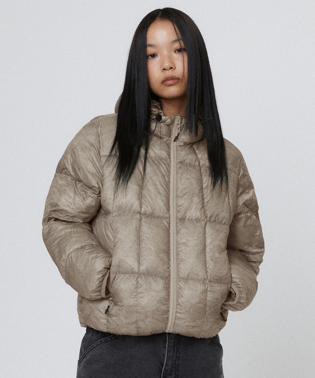 LIGHT PUFFER JACKET [BEIGE]
