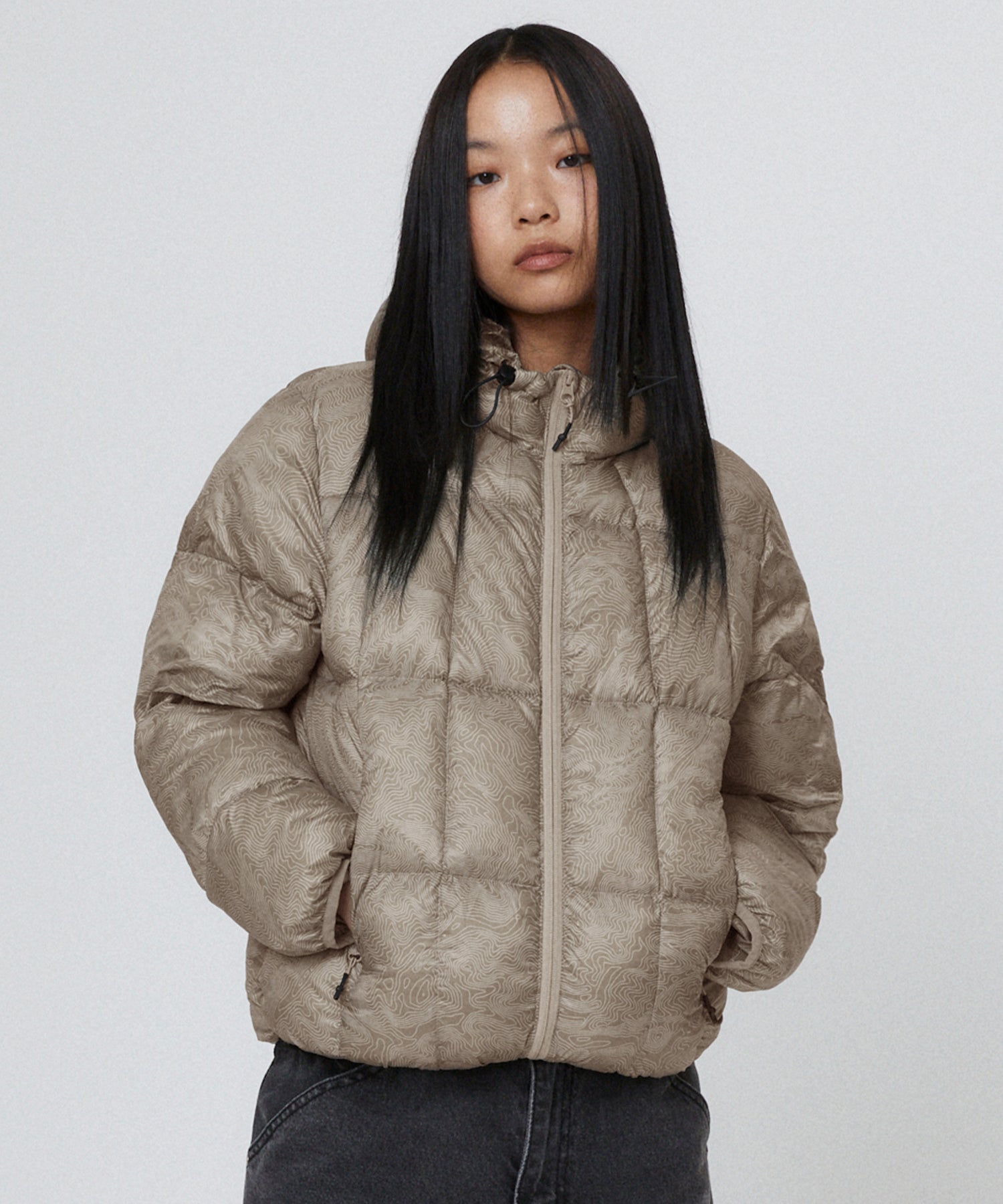 LIGHT PUFFER JACKET [BEIGE]