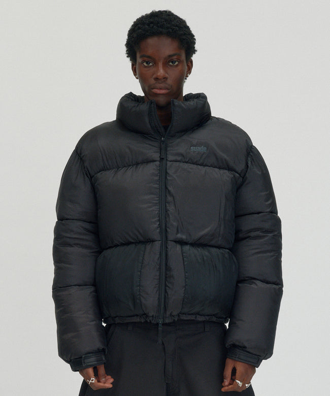 SHORT PUFFER JACKET [BLACK] Hover Image