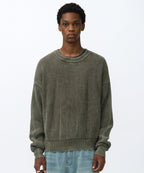 WASHED KNIT [KHAKI]