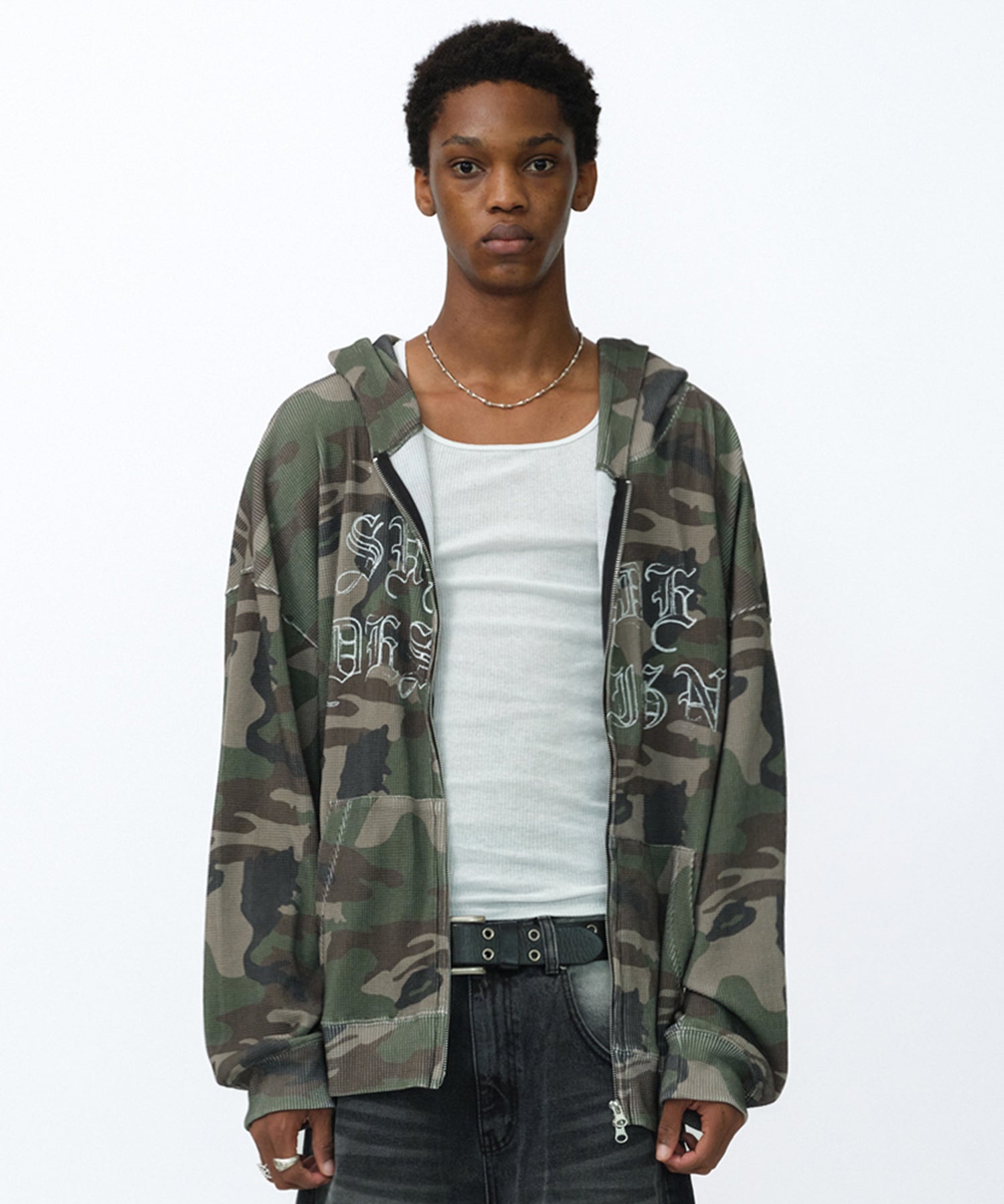 THERMAL CAMO HOOD ZIP UP [CAMO]