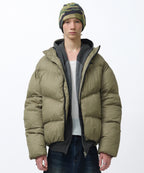 HOODED PUFFER JACKET [KHAKI]